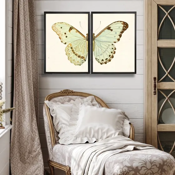 Spa Butterfly Framed Art Prints, Set Of 2-Kirkland's Home Online