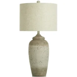 Speckled Cream Two-Tone Ridge Table Lamp-Kirkland's Home Clearance