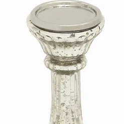 Speckled Mercury Glass Pillar Holders, Set Of 3-Kirkland's Home Cheap