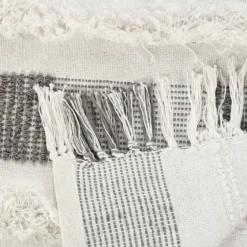 Spencer Gray And White Plaid Throw-Kirkland's Home Best