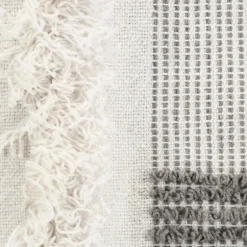 Spencer Gray And White Plaid Throw-Kirkland's Home Best