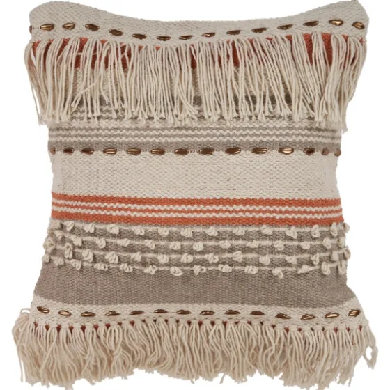 Spice And Natural Chic Fringe Pillow-Kirkland's Home Store