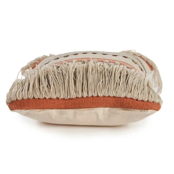 Spice And Natural Chic Fringe Pillow-Kirkland's Home Store