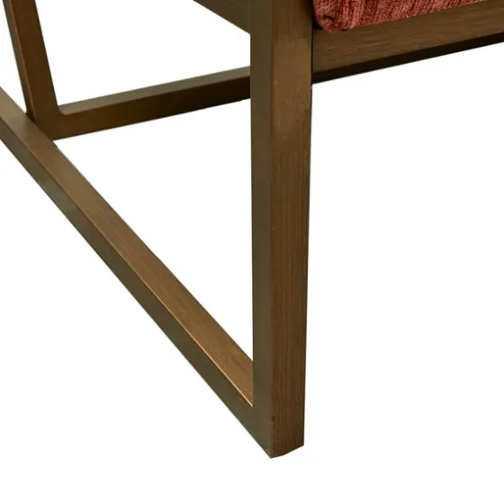 Spice Button Tufted Angular Vintage Accent Chair-Kirkland's Home New