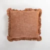 Spice Chambray Ruffle Edge Pillow-Kirkland's Home Hot