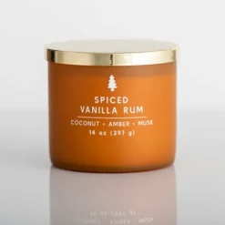 Spiced Vanilla Rum Triple Wick Jar Candle-Kirkland's Home Hot