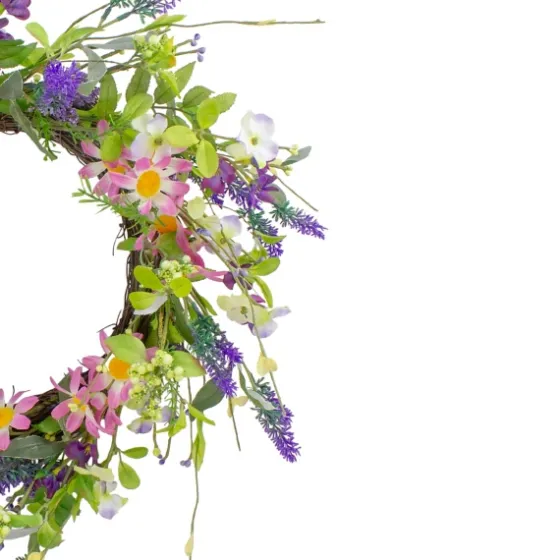 Spiral Lavender And Wildflower Blend Wreath-Kirkland's Home Shop