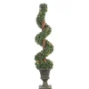 Spiral Pre-Lit Boxwood Potted Topiary-Kirkland's Home Sale