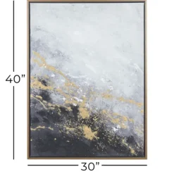 Splatter Abstract Framed Canvas Art Print-Kirkland's Home Hot