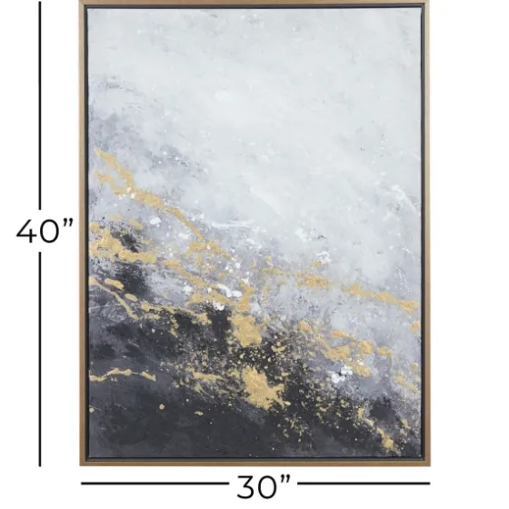 Splatter Abstract Framed Canvas Art Print-Kirkland's Home Hot