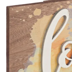 Splattered Look What I Did Plaque With Clips-Kirkland's Home Discount