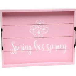 Spring Has Sprung Wood Tray-Kirkland's Home Online