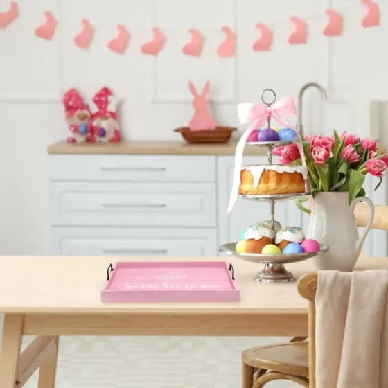 Spring Has Sprung Wood Tray-Kirkland's Home Online