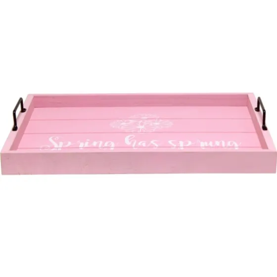 Spring Has Sprung Wood Tray-Kirkland's Home Online