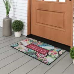 Spring Sunset Floral Doormat-Kirkland's Home Shop
