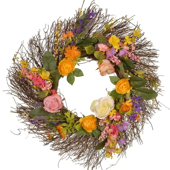 Spring Wildflower Wreath-Kirkland's Home Sale