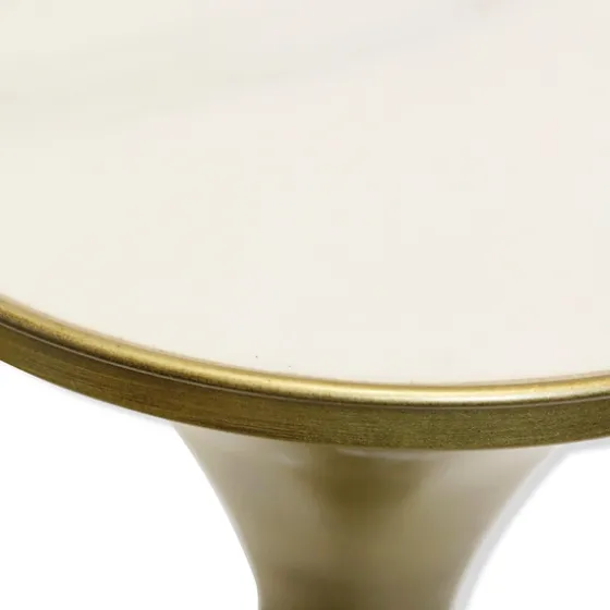 Spun Gold Metal Tapered Cocktail Table-Kirkland's Home Shop
