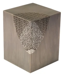 Square Antique Gold Metal Accent Table-Kirkland's Home Outlet