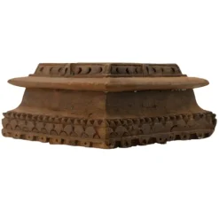 Square Carved Wood Pillar Candle Holder-Kirkland's Home New