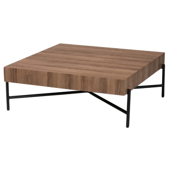 Square Light Wood X Base Coffee Table-Kirkland's Home Flash Sale