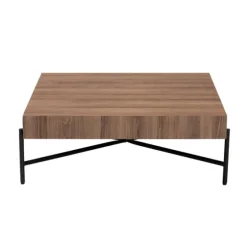 Square Light Wood X Base Coffee Table-Kirkland's Home Flash Sale