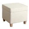 Square Oatmeal Storage Ottoman-Kirkland's Home Cheap