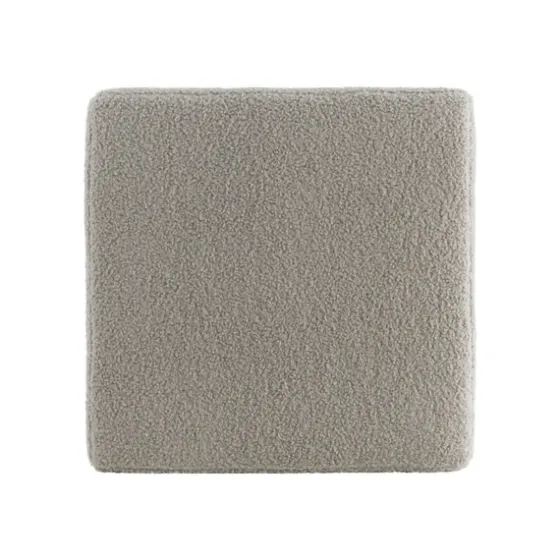 Square Sherpa Upholstered Storage Ottoman-Kirkland's Home Fashion