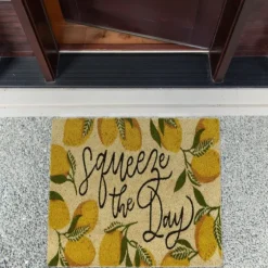 Squeeze The Day Coir Doormat-Kirkland's Home Sale