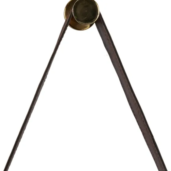 Stainless Steel Leather Strap Wall Clock-Kirkland's Home Outlet