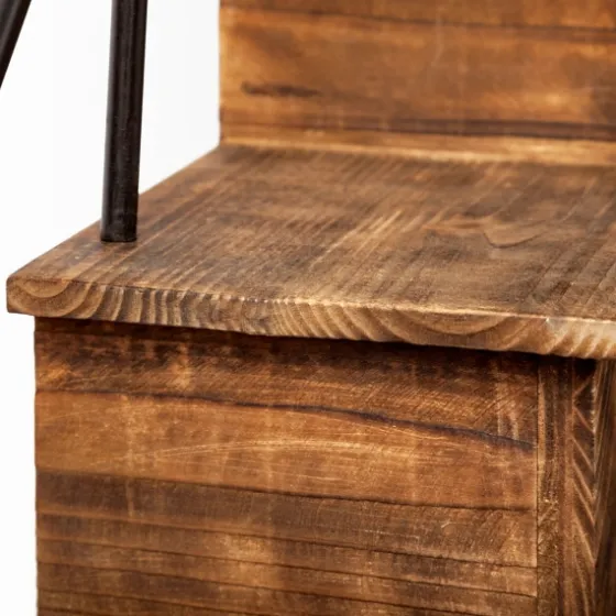 Staircase Wood And Metal Wall Shelf-Kirkland's Home Shop