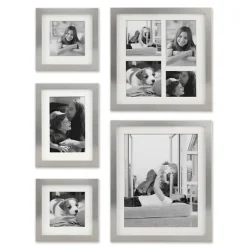 Stamp Metal 5-Pc. Gallery Picture Frame Set-Kirkland's Home Cheap