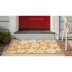 Starfish And Sand Dollars Coir Doormat-Kirkland's Home Cheap