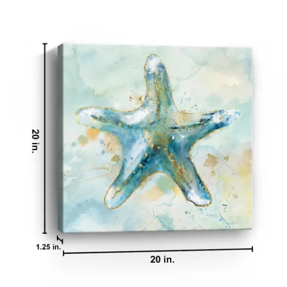 Starfish Giclee Canvas Art Print-Kirkland's Home Clearance