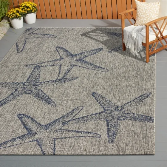 Starry Shores Captiva Outdoor Area Rug, 7X9-Kirkland's Home Fashion