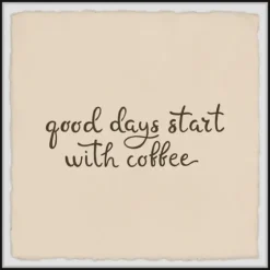 Start With Coffee Framed Wall Plaque-Kirkland's Home Store