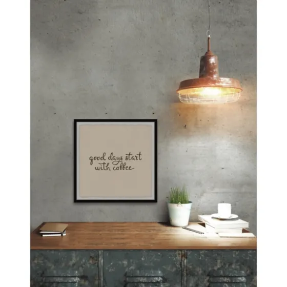 Start With Coffee Framed Wall Plaque-Kirkland's Home Store