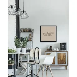 Start With Coffee Framed Wall Plaque-Kirkland's Home Store