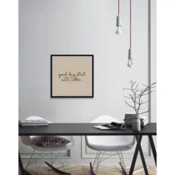 Start With Coffee Framed Wall Plaque-Kirkland's Home Store
