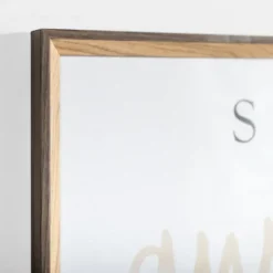 Stay Awhile Script Framed Wall Plaque-Kirkland's Home Store