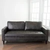 Steele Wyatt Faux Leather Sofa-Kirkland's Home Cheap