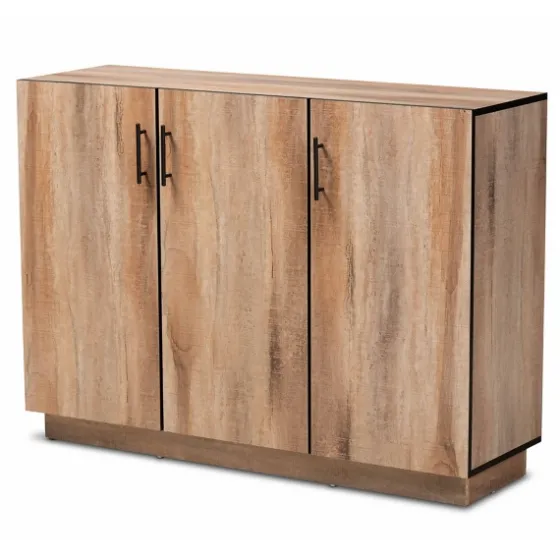 Stella Contemporary Oak 3-Door Sideboard-Kirkland's Home Cheap