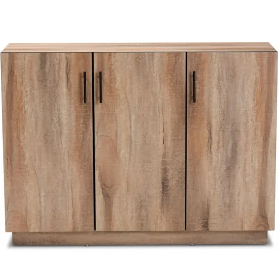 Stella Contemporary Oak 3-Door Sideboard-Kirkland's Home Cheap