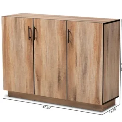 Stella Contemporary Oak 3-Door Sideboard-Kirkland's Home Cheap