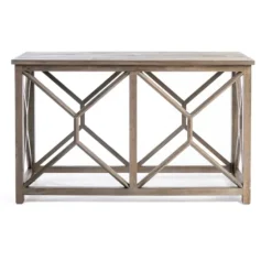 Stephan Natural Wood Console Table-Kirkland's Home Outlet