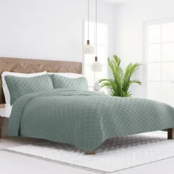 Stitched Diamond 3-Pc. King Quilt Set-Kirkland's Home Best Sale