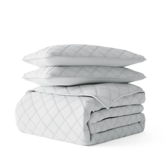 Stitched Diamond 3-Pc. King Quilt Set-Kirkland's Home Best