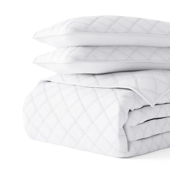 Stitched Diamond 3-Pc. King Quilt Set-Kirkland's Home Clearance
