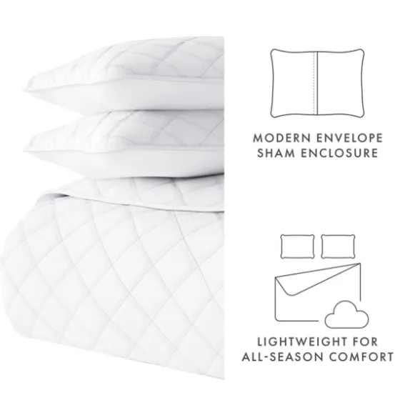 Stitched Diamond 3-Pc. King Quilt Set-Kirkland's Home Clearance