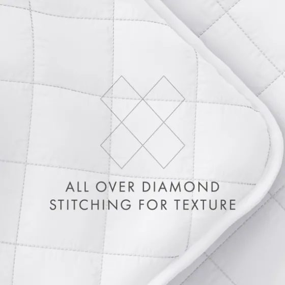 Stitched Diamond 3-Pc. King Quilt Set-Kirkland's Home Clearance