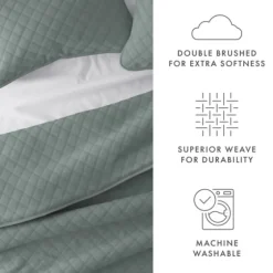 Stitched Diamond 3-Pc. Queen Quilt Set-Kirkland's Home Cheap
